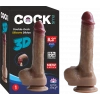 Cock Plus 21 cm Çift Katmanlı Ultra Yumuşak Realistik Vantuzlu Silikon Dildo
