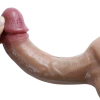 Cock Plus 21 cm Çift Katmanlı Ultra Yumuşak Realistik Vantuzlu Silikon Dildo