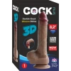 Cock Plus 21 cm Çift Katmanlı Ultra Yumuşak Realistik Vantuzlu Silikon Dildo