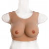 Cross-dressing Askılı Süper Gerçekçi Giyilebilir Suni Silikon Göğüs C Cup