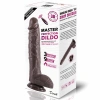 Derek - Isıtmalı İleri Geri Hareketli ve Rotasyonlu Gerçekçi Damarlı Zenci Yapay Penis Vibrator