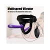 Double Dong Titreşimli Belden Bağlamalı Çift Taraflı Dildo Vibratör