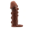 Eskişehir Erotik Shop 3 cm Uzatmalı Damarlı Penis Kılıfı Esmer