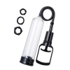 Eskişehir Erotik Shop 3 halkalı Penis Pompası, PVC siyah 23,5 cm 3 halkalı