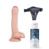 Eskişehir Erotik Shop Belden Bağlamalı Kayganlaştırıcı Set Noctis 18cm Realistik Dildo No:100