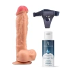 Eskişehir Erotik Shop Belden Bağlamalı Kayganlaştırıcı Set Noctis 23cm Realistik Dildo No:22