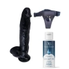 Eskişehir Erotik Shop Belden Bağlamalı Kayganlaştırıcı Set Noctis 32cm Siyah Dildo No:23