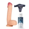 Eskişehir Erotik Shop Belden Bağlamalı Kayganlaştırıcı Set Noctis 34cm Realistik Dildo No:72
