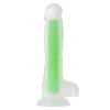 Eskişehir Erotik Shop Beyond Clark Glow Gece Parlayan Yeşil Dildo Silikon Şeffaf 22 cm