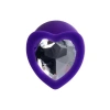 Eskişehir Erotik Shop Diamond Heart Anal Plug Mor 8 cm