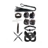 Eskişehir Erotik Shop Fetiş Siyah Leopar Set 7 Parça