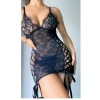 Eskişehir Erotik Shop İp Detaylı Transparan Gecelik Kostüm