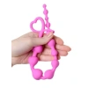 Eskişehir Erotik Shop Long Sweety anal Zinciri silikon pembe 34 cm  2,7 cm