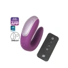 Eskişehir Erotik Shop Satisfyer Double Fun Telefon Kontrollü ve Uzaktan Kumandalı Violet Vibratör