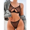Eskişehir Erotik Shop Siyah Tül İç Çamaşır Takımı model 27