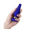 Eskişehir Erotik Shop Slassic Anal Plug Boyut M Mavi 11,5 cm 3,7 cm
