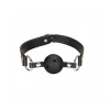 Fetish Beginner Deri Kemerli Nefes Alabilir Siyah Esaret Ağız Topu Mouth Ball Gag