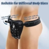 Kemerli Penis Esaret Kafesi Nefes Alabilir Ayarlanabilir Askılı Deri Külot Bekaret Penis Kilidi