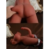Gerçekçi 5.5 Kg Brown Yarım Vücut Trans Gövdeli Mastürbatör – Göğüs + Penis, Melez Ten TPE Model