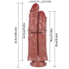 Noctis 26,5cm Kahverengi Çiftli Dildo No:111