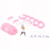 Plastik Penis Kilidi Pink Chastity Cock Cage Bekaret Cihazı Pembe Penis Esaret Kafesi