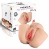 Premium Ass Masturbator Iva - Realistik Anal Vajinal 2 in 1 Titreşimli Suni Kalça Vajina