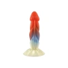 Renkli Spiral Tasarımlı Fantasy Dildo – Yumuşak Silikon, Gerçekçi Dokulu