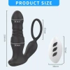 Şarjlı Uzaktan Kumandalı Penis Halkalı İleri Geri Hareketli Prostat Masaj Vibratörü