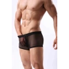 Siyah Transparan Erkek Boxer L