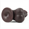 Tam Testisli Hareketli Deri Ultra Yumuşak Çift Katmanlı Zenci Penis 20 CM - Sliding Skin Dual Layer Dong Whole Testicle