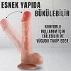 UNIQUE Realistik Dokuda Damarlı Dildo Vantuzlu Gerçekçi Yapay Penis 20 CM