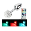 Uzaktan Kumandalı Led Işıklı Küçük  Boy Çelik Anal Plug