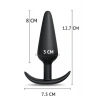 Yeni ve İleri Seviye Kullanıcılar İçin Geniş Tabanlı Siyah Silikon Anal Butt Plug - Büyük Boy
