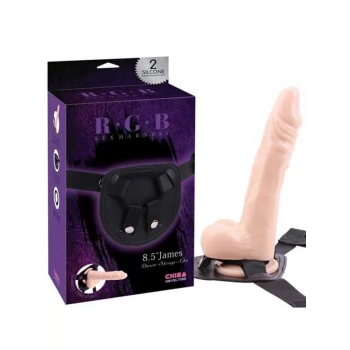 R.G.B Belden Bağlamalı 21.5cm Protez Penis ve Kemeri