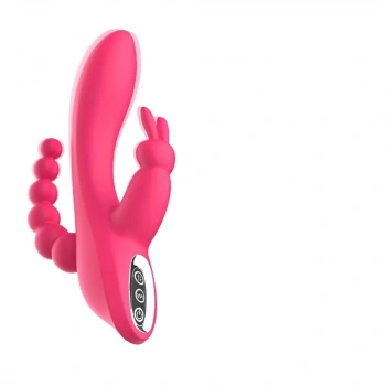 3ü 1 Arada Rabbit Vibratör – Şarjlı G Noktası, Klitoral ve Anal Uyumlu