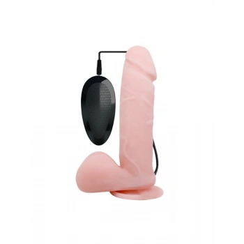 Vantuzlu Titreşimli Vibratör 24 cm Kablolu Kumandalı – Oliver 9.5 İnç Model