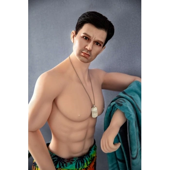 Adrian - Silicone Head Hair Transplant Evo Skeleton Sex Doll İskeletli Tam Boy Erkek Realistik Manken 160 CM
