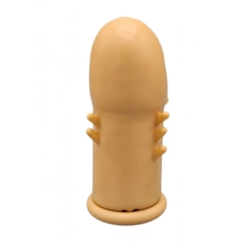 CENSAN Extender Cap Sitabella Penis Klıfı, 3.5 inç, antenli, lateks