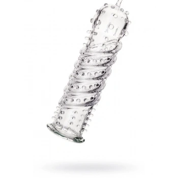 Censan Tırtıklı Şeffaf Penis Kılıfı 15,3 cm