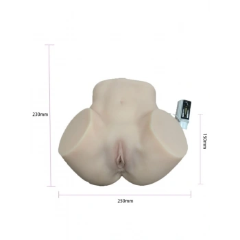 Eskişehir Erotik Shop 23CM Titreşimli Süper Realistik Kalça Mastürbatör
