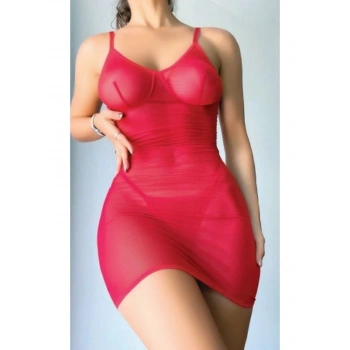Eskişehir Erotik Shop Arkası İp Detaylı Fantazi Çekici Mini Gecelik