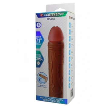 Eskişehir Erotik Shop Chane Gerçek Hissiyatlı Uzatıcı Penis Kılıfı Brown