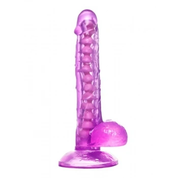 Eskişehir Erotik Shop Kıkırdaklı Jel Dildo Celiam, TPE, mor, 20,5 cm