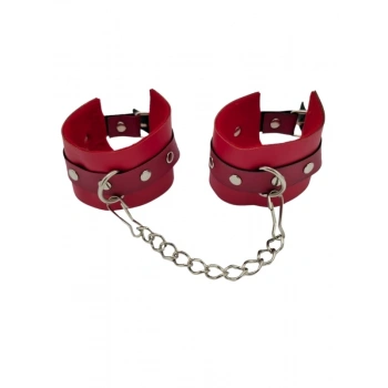 Eskişehir Erotik Shop Kırmızı Deri El Kelepçesi