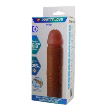 Eskişehir Erotik Shop Nile Gerçek Hissiyatlı Uzatıcı Penis Kılıfı Brown