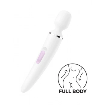 Eskişehir Erotik Shop Satisfyer Wand-er Woman Beyaz Vibratör 34cm