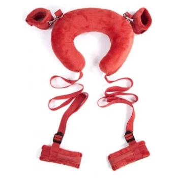 Eskişehir Erotik Shop Yastıklı El Ayak Bağlama Seti Kırmızı