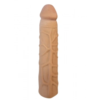 Gerçekçi Melez Penis Kılıfı Et Dokusunda 17 cm