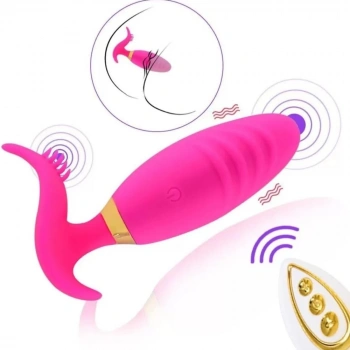 LUMINOUS Vibrating Egg Kablosuz Kumandalı Klitoris ve Vajina Uyarıcı 2 in 1 Vibratör