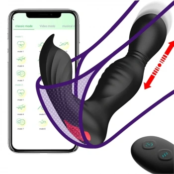 Telefon Kontrollü Şarjlı İleri Geri Hareketli Giyilebilir Külot İçi Vibratör
